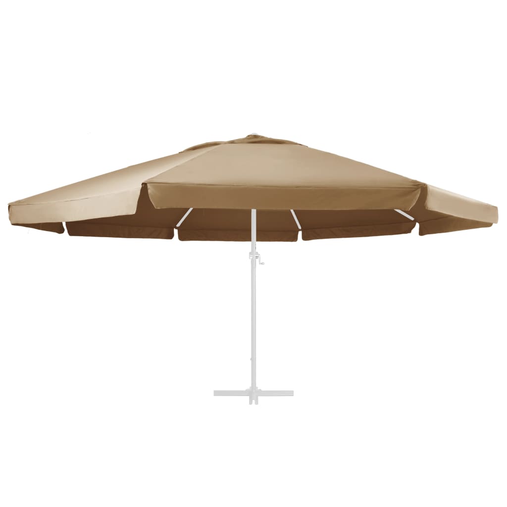 VidaXL Ersatztuch für Sonnenschirm 600 cm Taupe