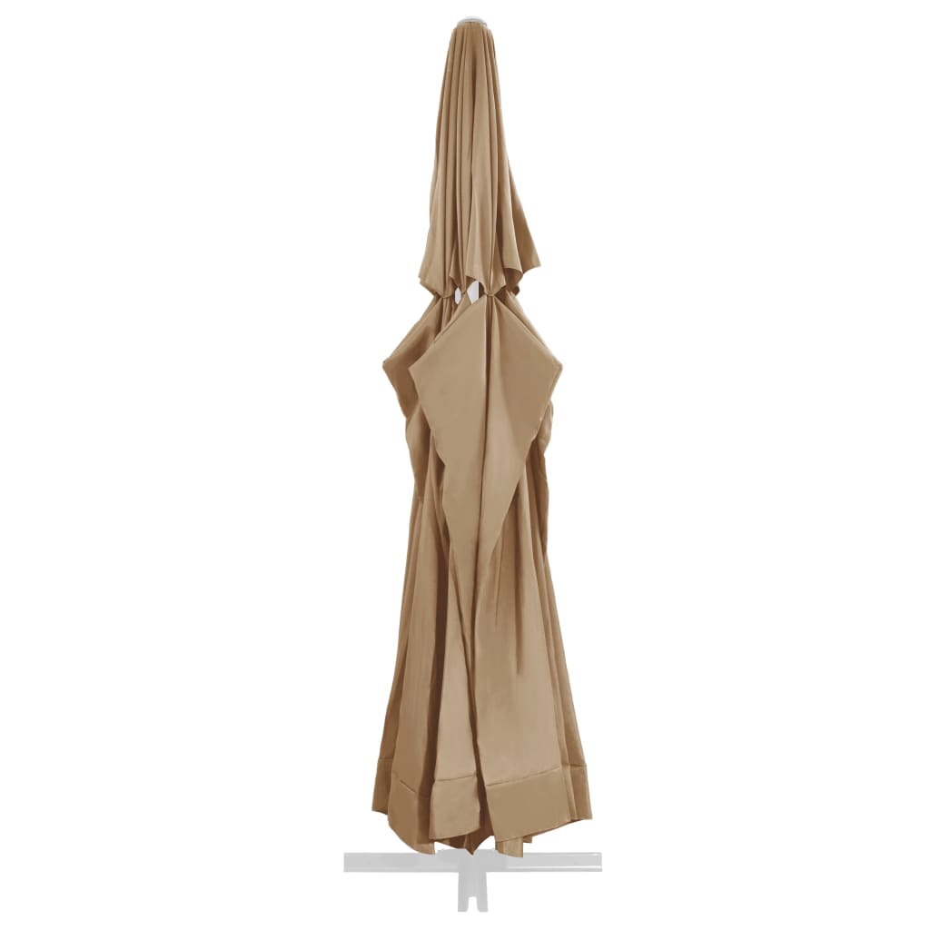 VidaXL Ersatztuch für Sonnenschirm 600 cm Taupe