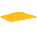 VidaXL Pavillondach, 2-stufig, 310 g/m², 4 x 3 m, Gelb