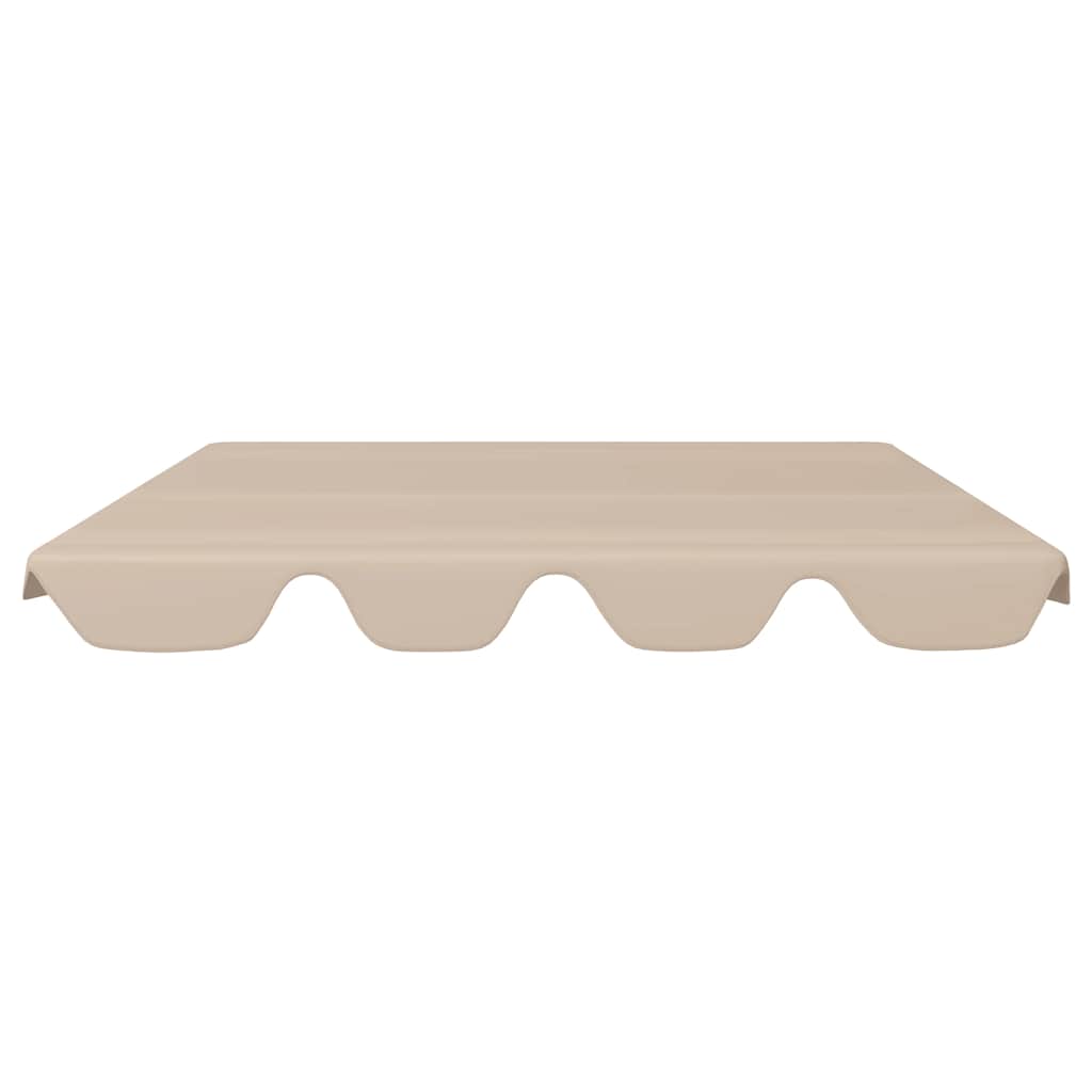 VidaXL Ersatzdach für Schaukelbank 188 168x145 110 cm Beige