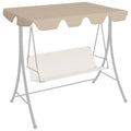 VidaXL Ersatzdach für Schaukelbank 188 168x145 110 cm Beige