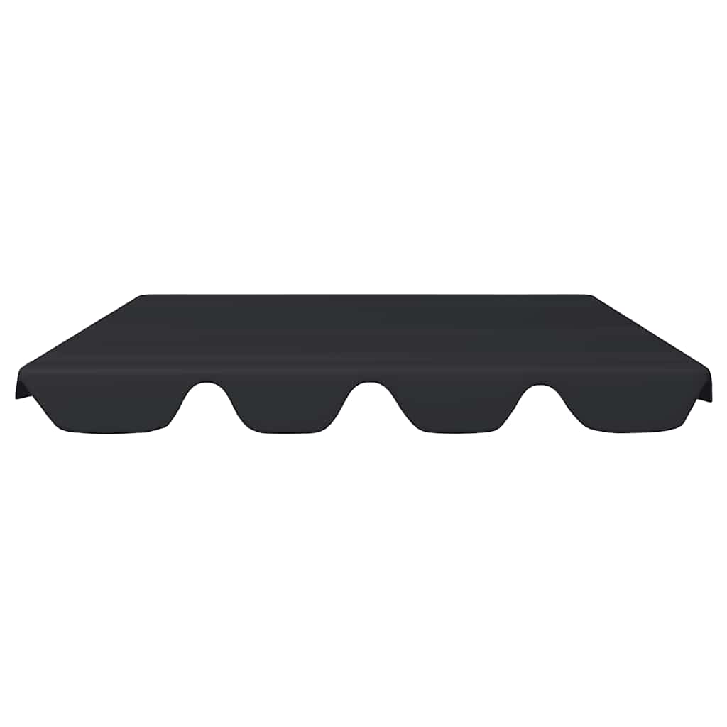 VidaXL Ersatzdach für Schaukelbank 188 168x145 110 cm Schwarz