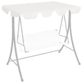 VidaXL Ersatzdach für Schaukelbank 188 168x145 110 cm Weiß