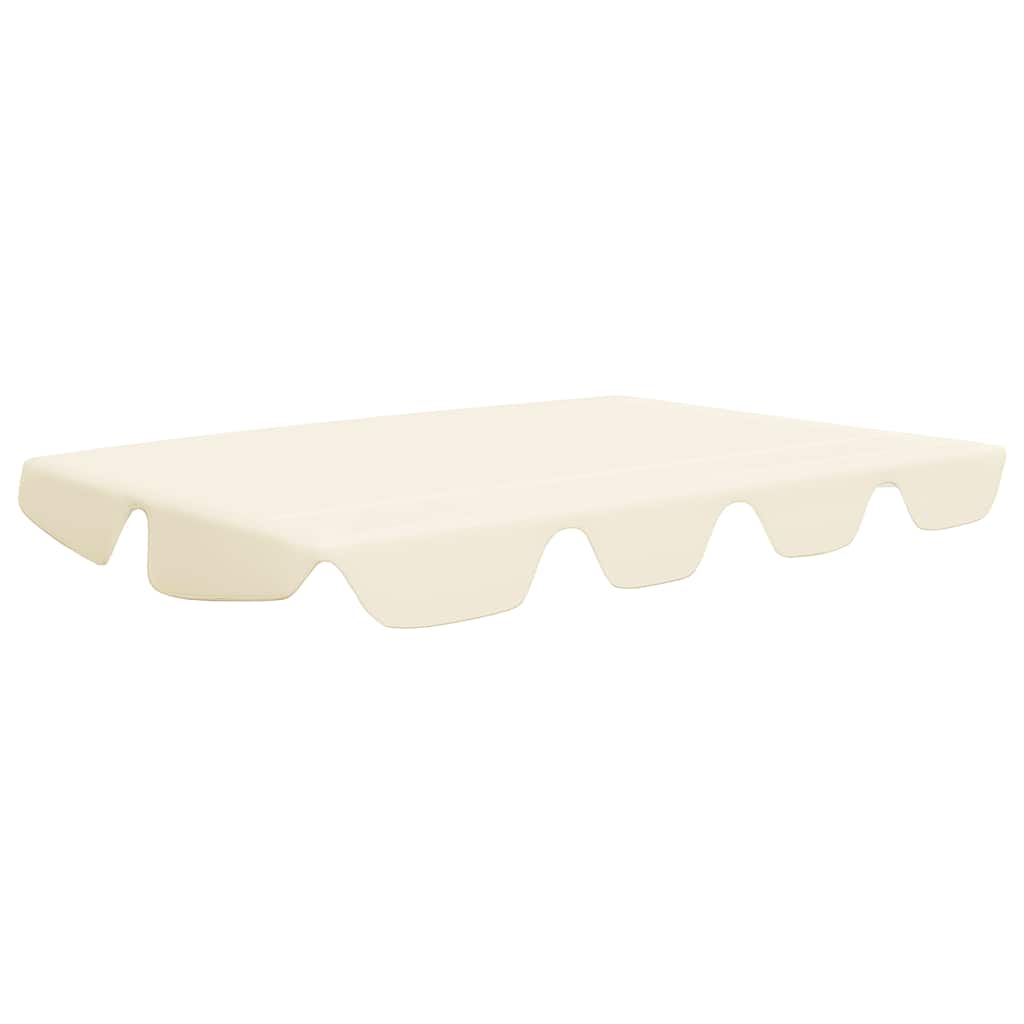 VidaXL Ersatzdach für Schaukelbank 150 130x105 70cm Creme