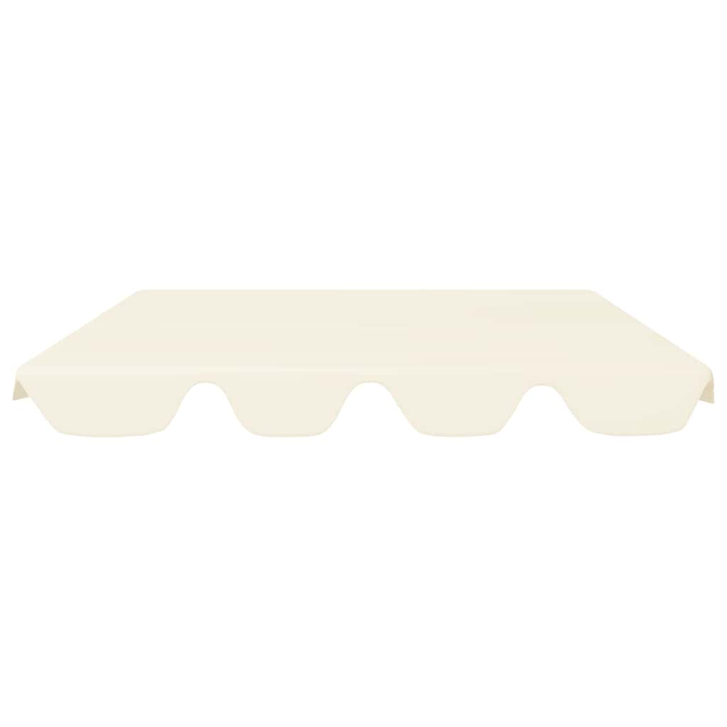 VidaXL Ersatzdach für Schaukelbank 150 130x105 70cm Creme