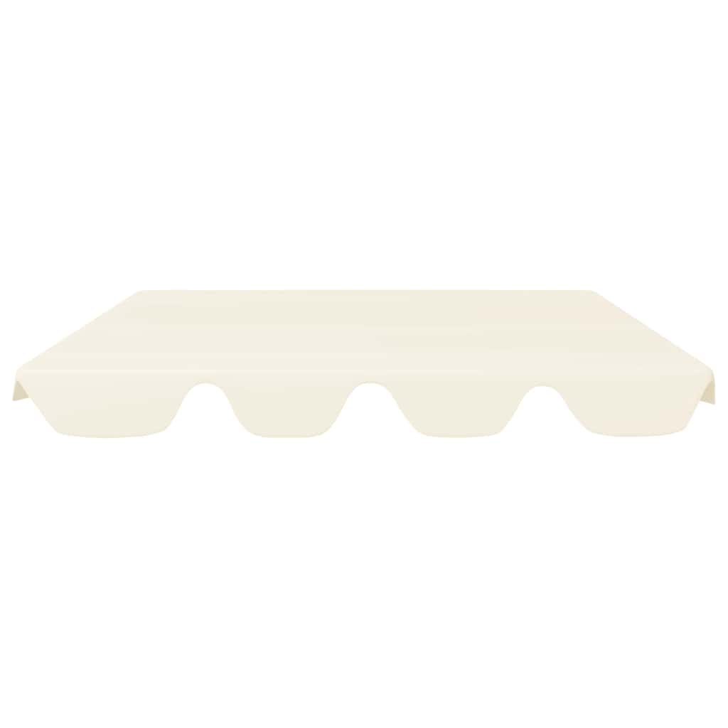 VidaXL Ersatzdach für Schaukelbank 150 130x105 70cm Creme