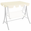 VidaXL Ersatzdach für Schaukelbank 150 130x105 70cm Creme