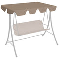 VidaXL Ersatzdach für Schaukelbank 150 130x105 70 cm Taupe