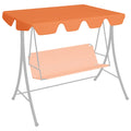 Vidaxl vervangingsluifel voor schommelbank 150 130x105 70 cm oranje