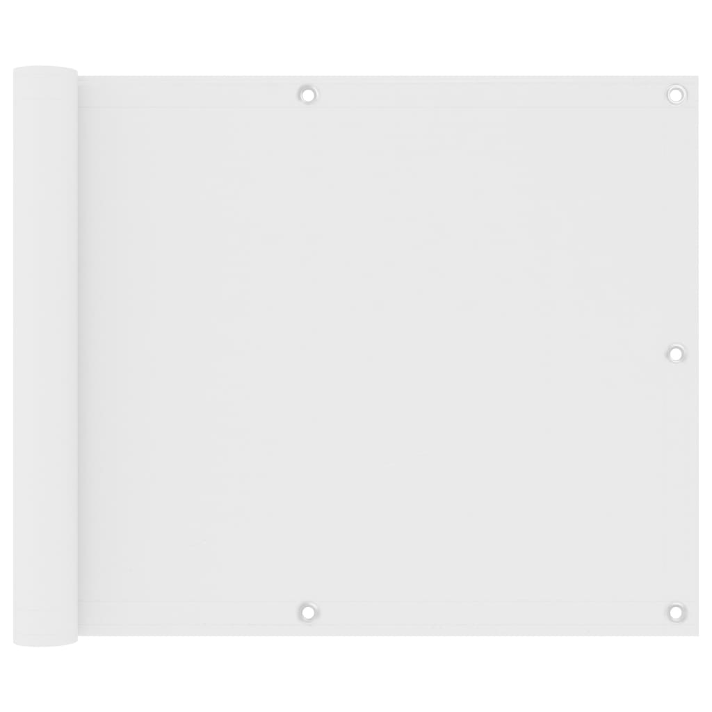 VidaXL Balkon-Sichtschutz 75x500 cm Oxford-Gewebe Weiß