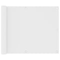 Vidaxl balkonscherm 75x600 cm oxford stof wit