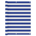 Vidaxl balkonscherm 120x300 cm oxford stof wit en blauw