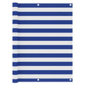 Vidaxl balkonscherm 120x500 cm oxford stof wit en blauw