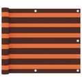 VidaXL Balkon-Sichtschutz 75x600 cm Oxford-Gewebe, orange und braun