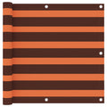 VidaXL Balkon-Sichtschutz 90x300 cm Oxford-Gewebe, orange und braun