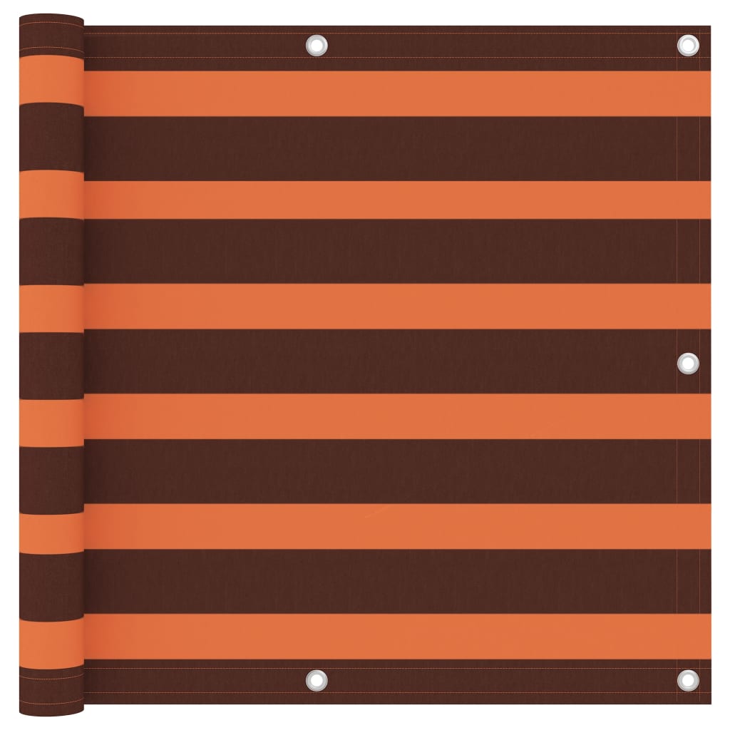 VidaXL Balkon-Sichtschutz 90x300 cm Oxford-Gewebe, orange und braun