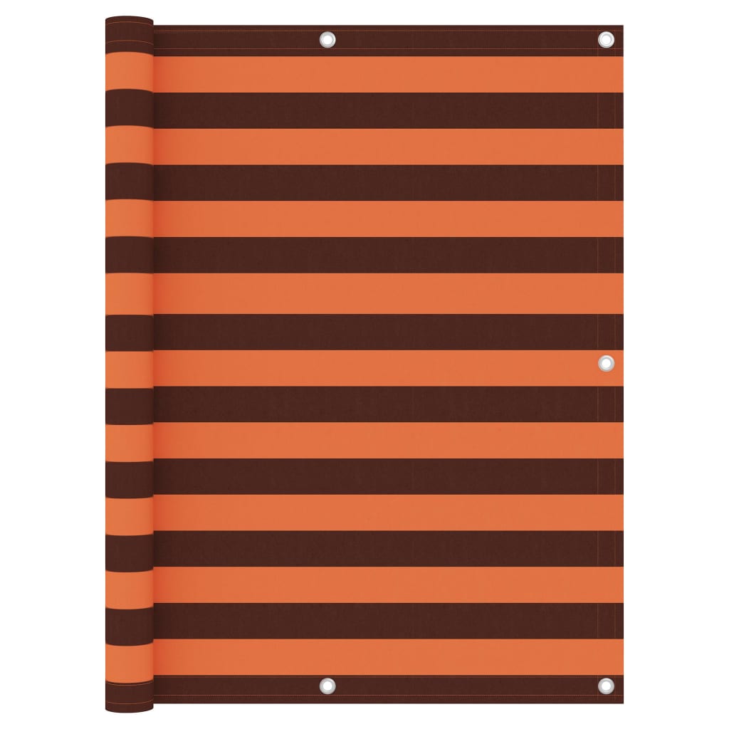 VidaXL Balkon-Sichtschutz 120x300 cm Oxford-Gewebe, orange und braun
