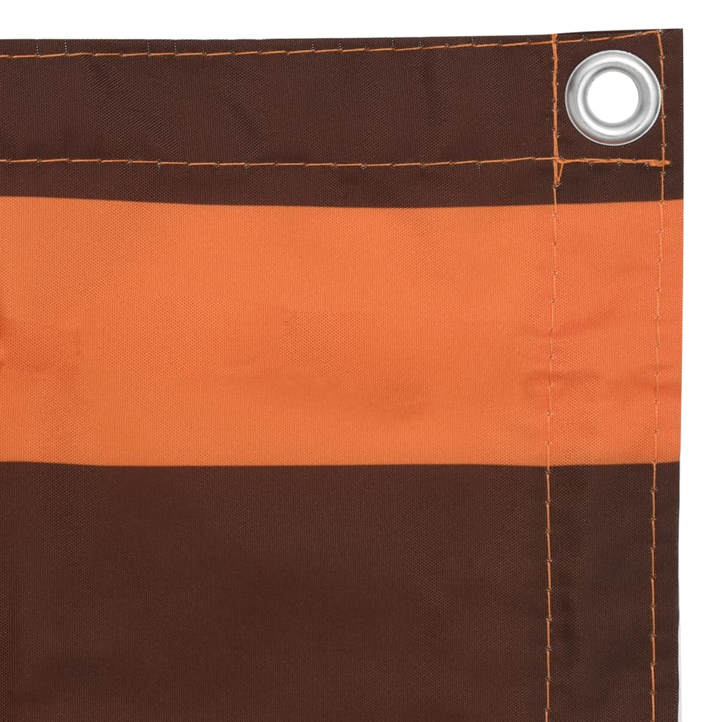 VidaXL Balkon-Sichtschutz 120x300 cm Oxford-Gewebe, orange und braun