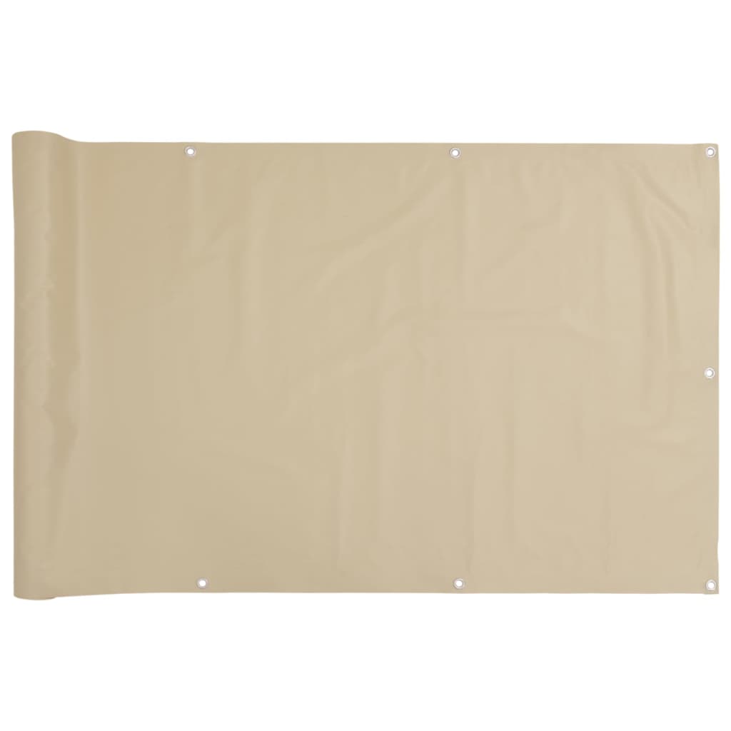 VidaXL Balkon-Sichtschutz 75x300 cm Oxford-Gewebe Beige