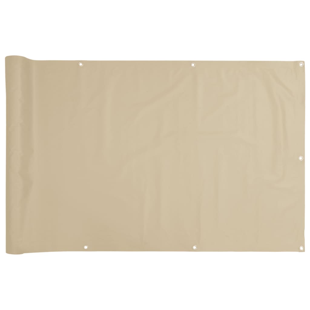 VidaXL Balkon-Sichtschutz 120x300 cm Oxford-Gewebe Beige
