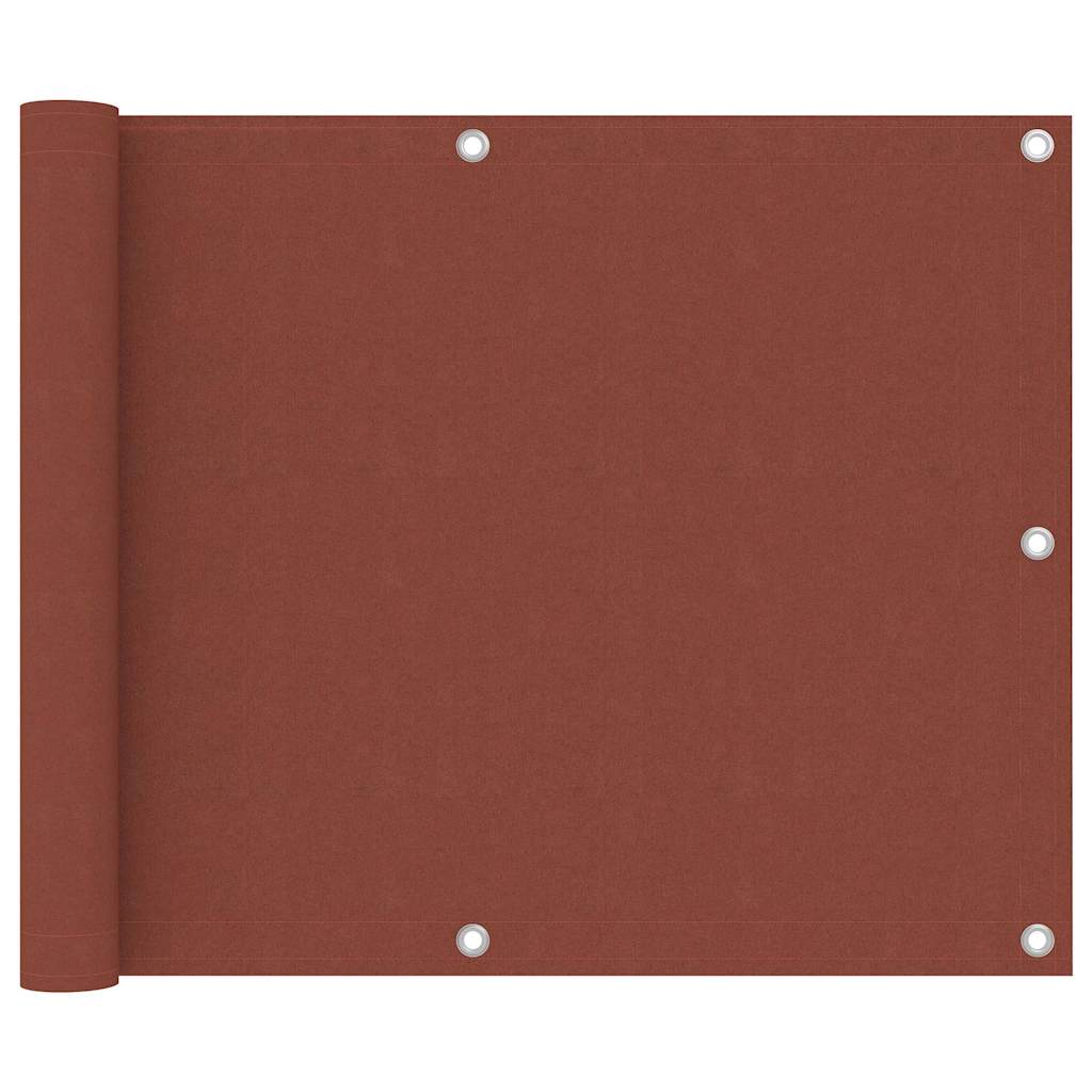 Vidaxl balkonscherm 75x500 cm oxford stof terracotta