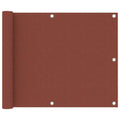 Vidaxl balkonscherm 75x500 cm oxford stof terracotta