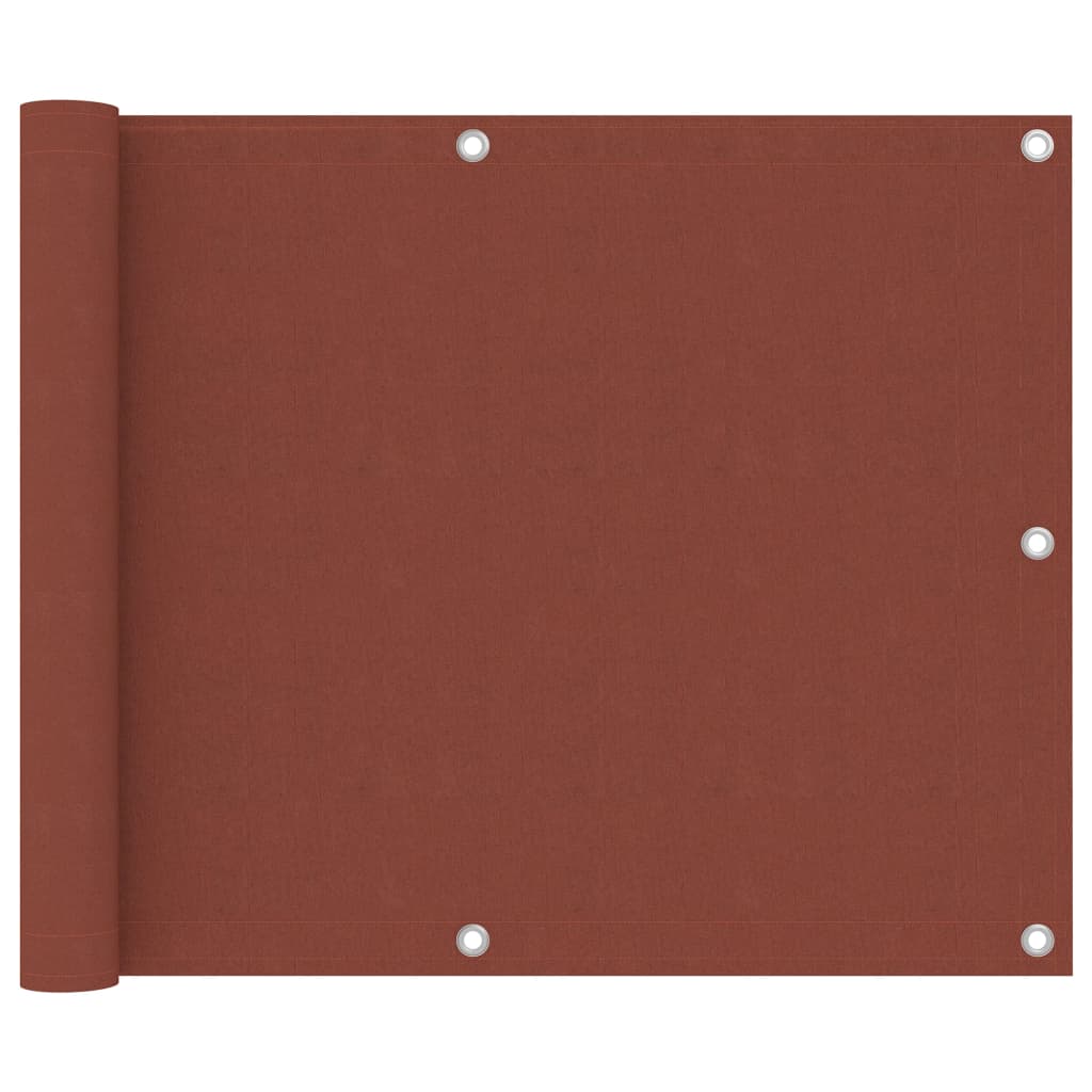 VidaXL Balkon-Sichtschutz 75x500 cm Oxford-Gewebe Terrakotta