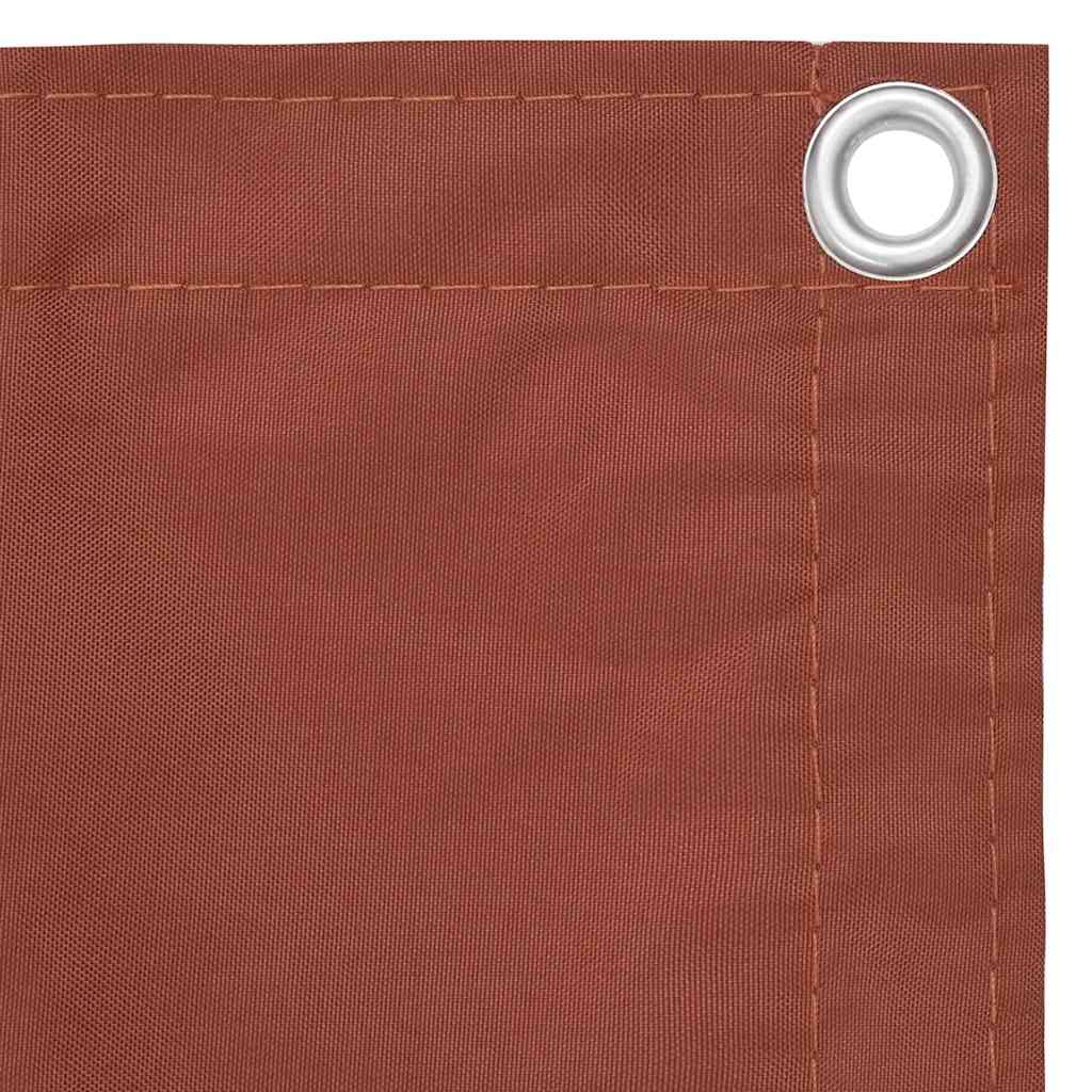 Vidaxl balkonscherm 75x500 cm oxford stof terracotta
