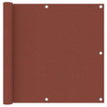 Vidaxl balkonscherm 90x500 cm oxford stof terracotta