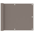 VidaXL Balkon-Sichtschutz 75x300 cm Oxford-Gewebe taupe