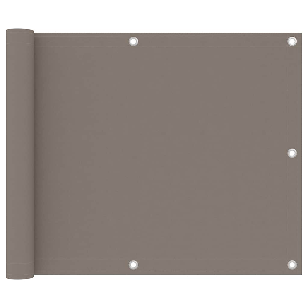 VidaXL Balkon-Sichtschutz 75x300 cm Oxford-Gewebe taupe