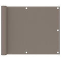 Vidaxl balkonscherm 75x300 cm oxford stof taupe