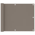 VidaXL Balkon-Sichtschutz 75x500 cm Oxford-Gewebe Taupe