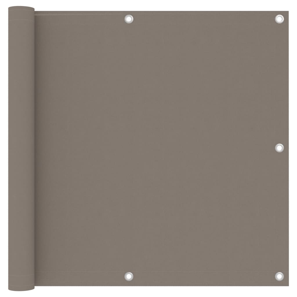 VidaXL Balkon-Sichtschutz 90x400 cm Oxford-Gewebe taupe