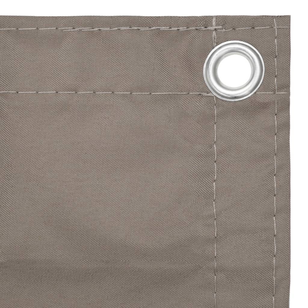 VidaXL Balkon-Sichtschutz 90x400 cm Oxford-Gewebe taupe
