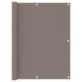 Vidaxl balkonscherm 120x300 cm oxford stof taupe