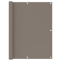 Vidaxl balkonscherm 120x400 cm oxford stof taupe