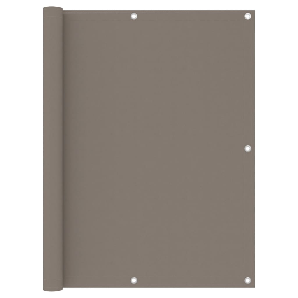 VidaXL Balkon-Sichtschutz 120x400 cm Oxford-Gewebe Taupe