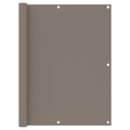 VidaXL Balkon-Sichtschutz 120x600 cm Oxford-Gewebe Taupe