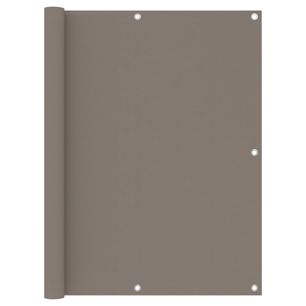VidaXL Balkon-Sichtschutz 120x600 cm Oxford-Gewebe Taupe