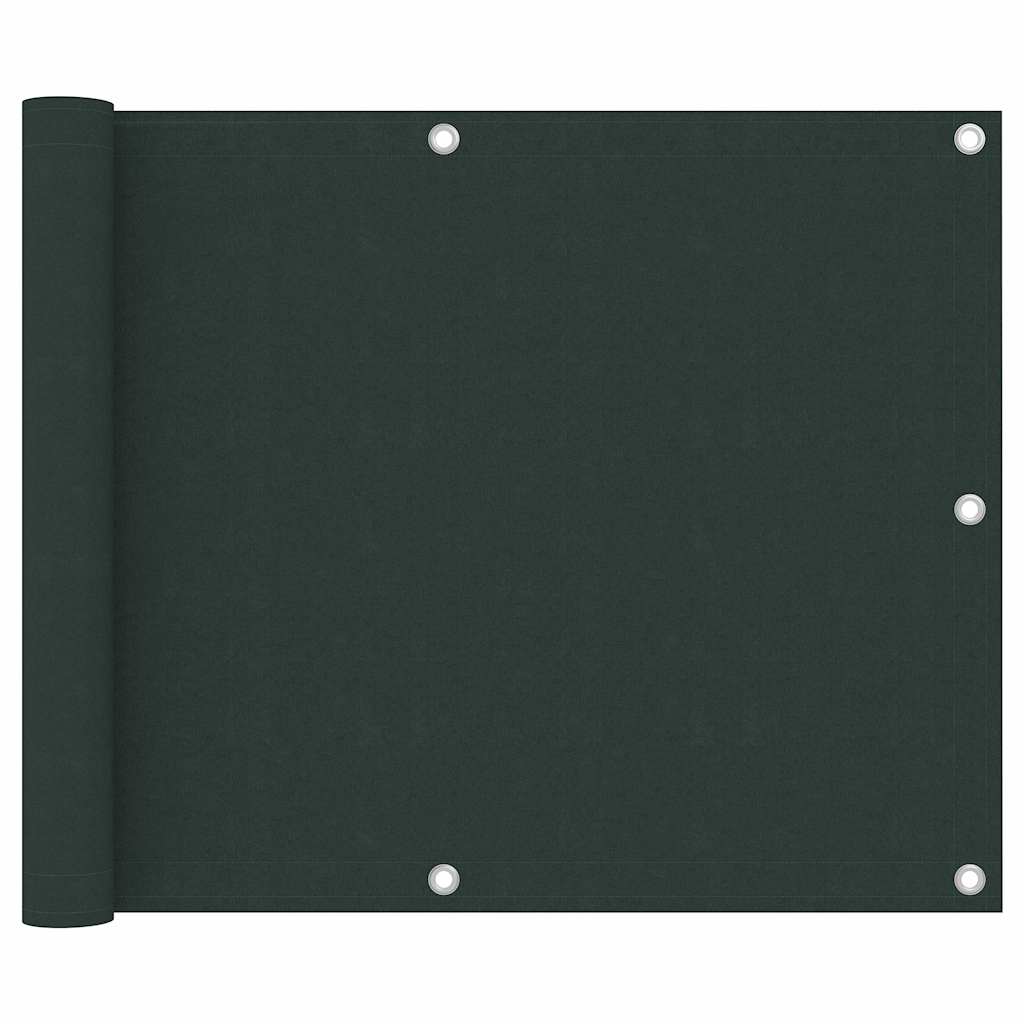 Vidaxl balkonscherm 75x400 cm oxford stof donkergroen