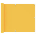 Vidaxl balkonscherm 75x500 cm oxford stof geel