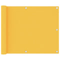 Vidaxl balkonscherm 75x600 cm oxford stof geel