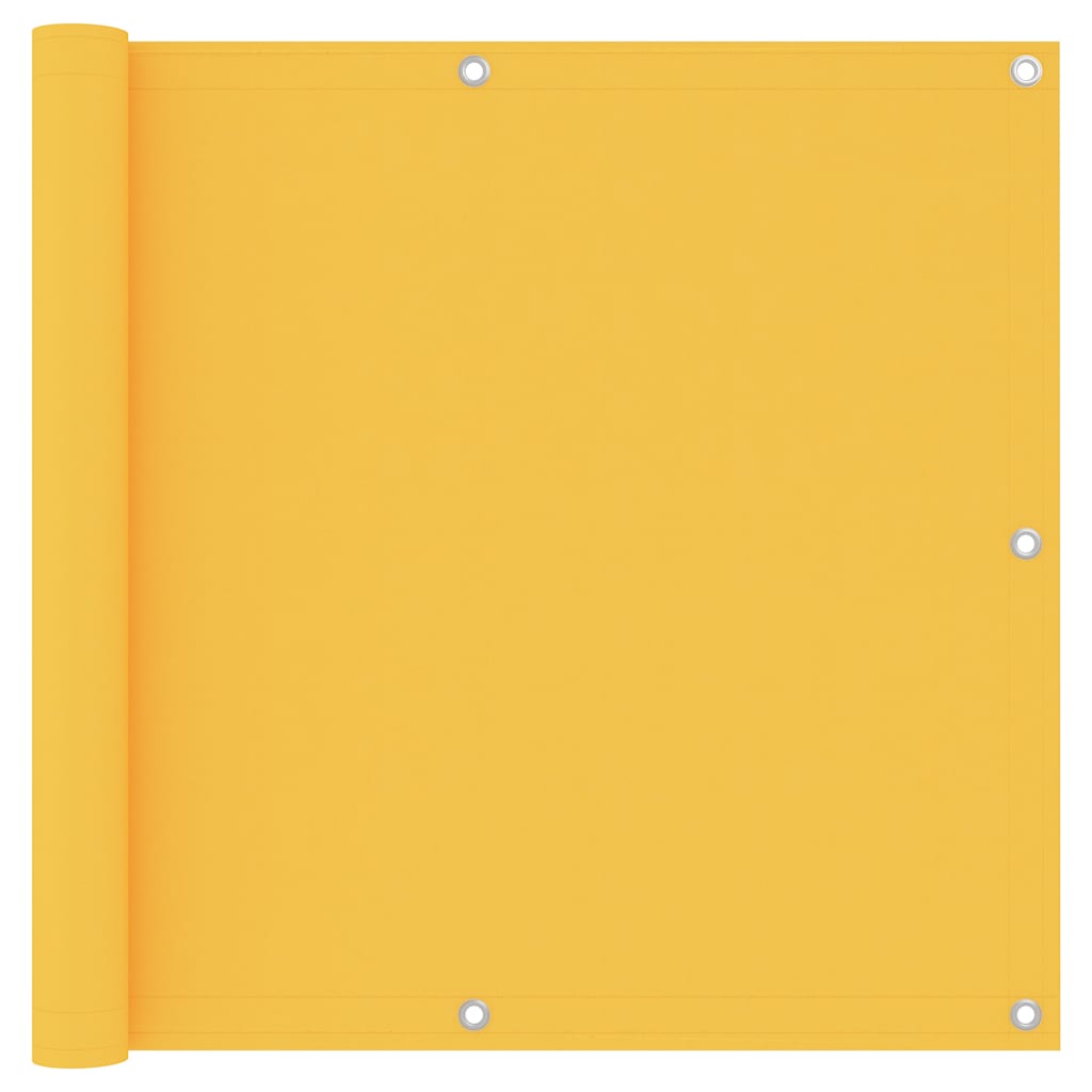 Vidaxl balkonscherm 90x600 cm oxford stof geel