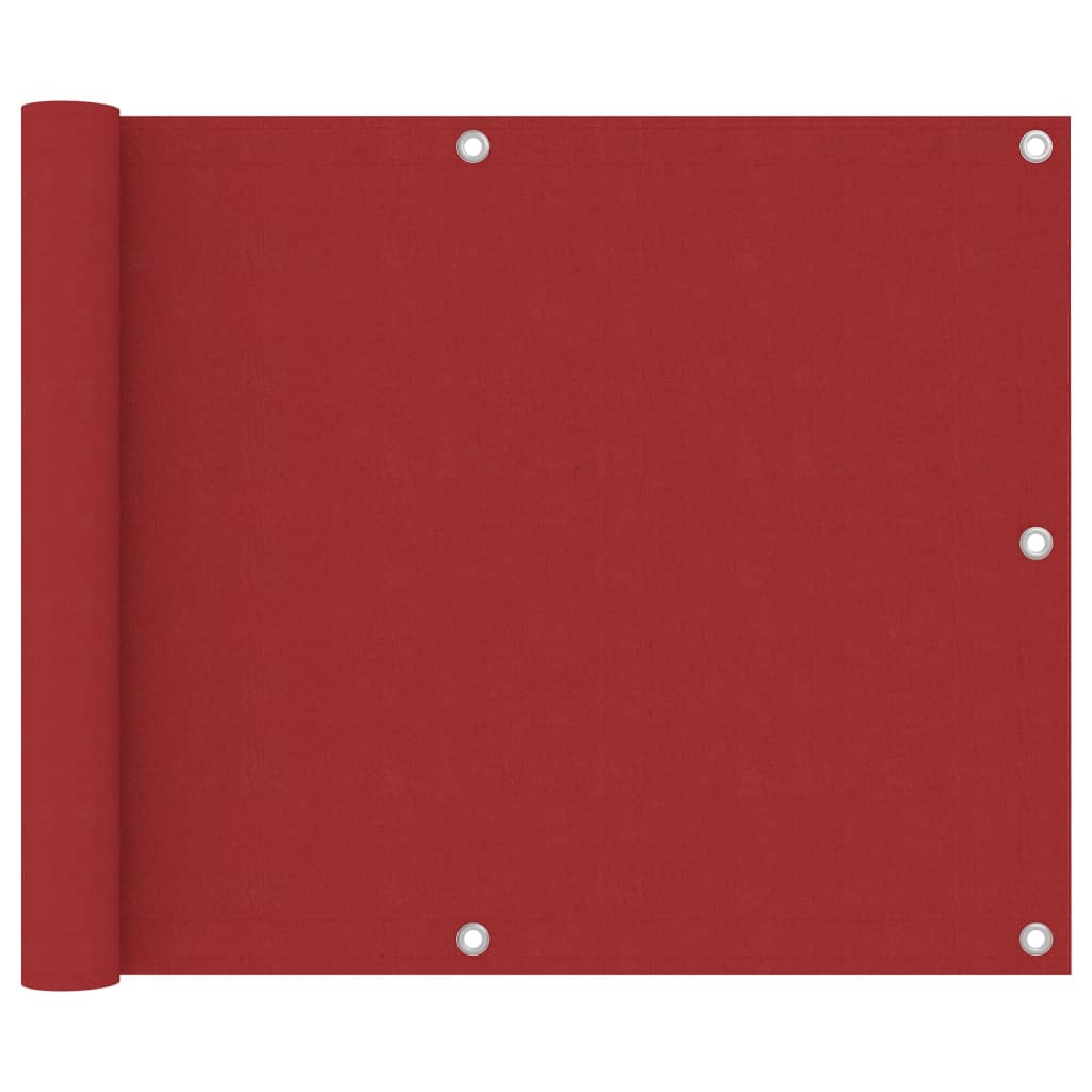 VidaXL Balkon-Sichtschutz 75x500 cm Oxford-Gewebe Rot