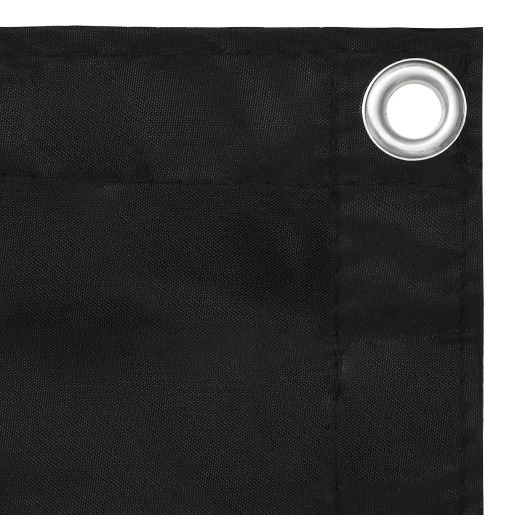 Vidaxl balkonscherm 90x500 cm oxford stof zwart