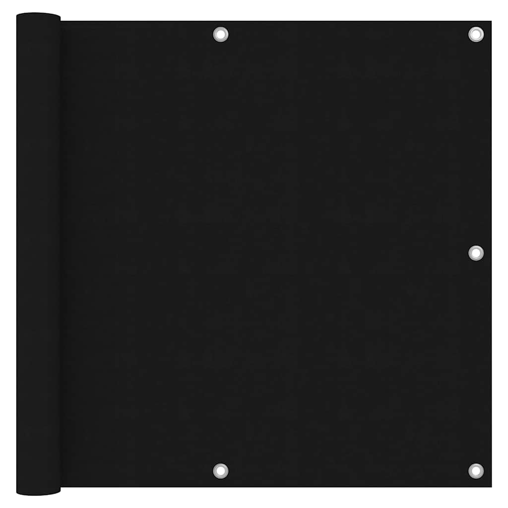 Vidaxl balkonscherm 90x600 cm oxford stof zwart
