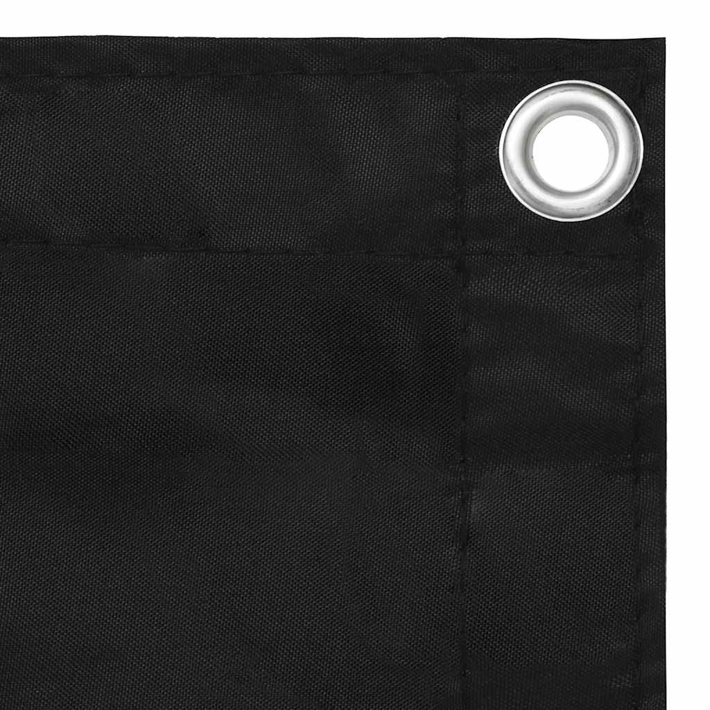 VidaXL Balkon-Sichtschutz 90x600 cm Oxford-Gewebe Schwarz
