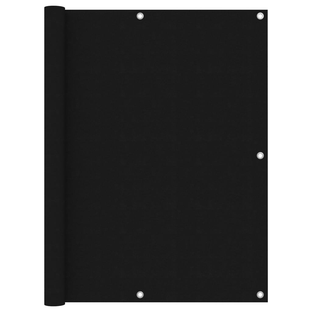 VidaXL Balkon-Sichtschutz 120 x 500 cm Oxford-Gewebe Schwarz