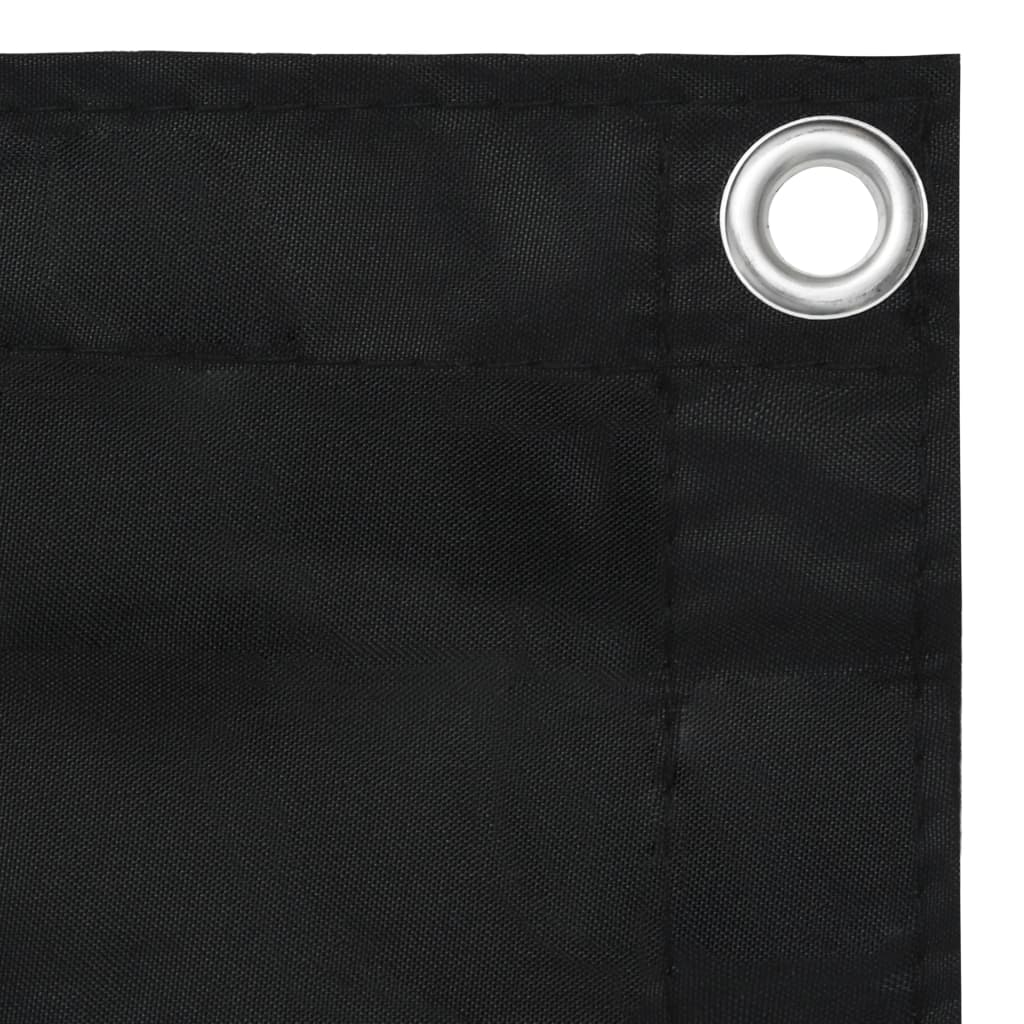 VidaXL Balkon-Sichtschutz 120 x 500 cm Oxford-Gewebe Schwarz